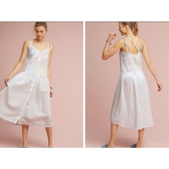 Anthropologie Mara Hoffman Drop Waist Cover Up Size M - Picture 12 of 14